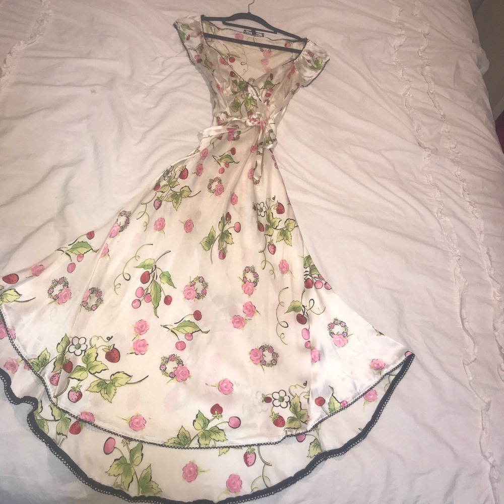 Betsey Johnson New York silk night gown/ sun dress